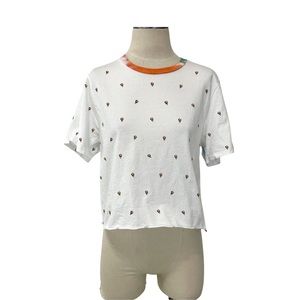 Hurley- Snow Cone Boxy Crop Tee Size Medium